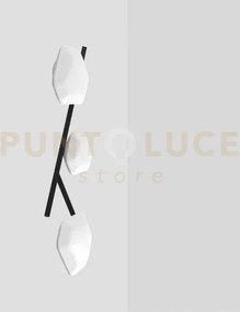 Modulor plafoniera applique 3 bianco satinato e nero opaco 2 l2298 ...