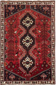 Shiraz Tappeto 260 x 170 Rosso (Iran) Annodato A Mano
