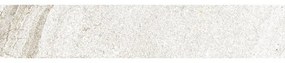 Piastrella battiscopa Hellir in monocottura smaltata bianco, grigio chiaro, beige L 60 x H 8 cm x Sp 9 mm