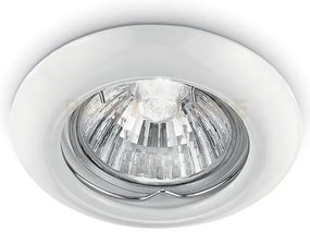 Gfa011- faretto da incasso in metallo colore bianco lucido 1 luce a...