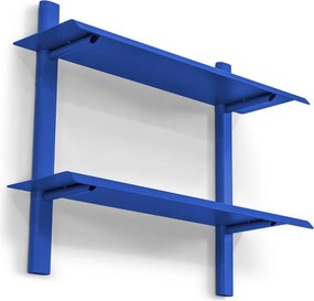 Mensola blu in metallo con ripiani multipli 60 cm Hola – Spinder Design
