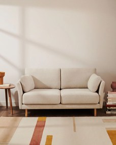 Kave Home - Tappeto Cambrils 100% in lana beige e marrone 160 x 230 cm