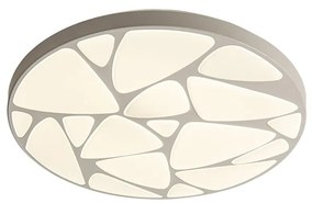 Plafoniera LED Stone Ø 49 cm bianco IP20 cct da bianco caldo a bianco freddo con regolazione di temperatura, 2120 lumen NOVECENTO