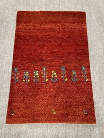 Gabbeh Tappeto persiano 80x120 Rosso (Iran) Annodato A Mano