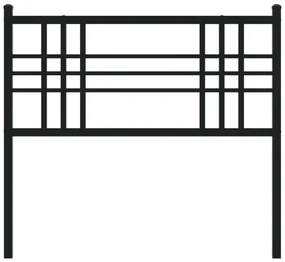 Testiera in metallo nero 100 cm