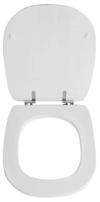 Copriwater 500 a d dedicato per serie sanitari in duroplast bianco, con chiusura rallentata