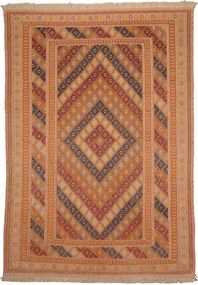 Kilim Tappeto 210x290 Beige (Afghanistan) Tessuto A Mano