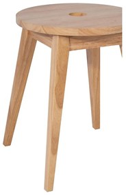 Sgabello colore naturale chiaro in legno di cauciù massiccio Club – Bonami Essentials