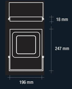 Vivida led floodlight 50w 4000k ip65  white