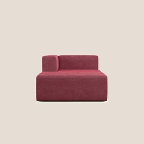 Nettuno modulo chaise longue in morbido tessuto bouclè T07