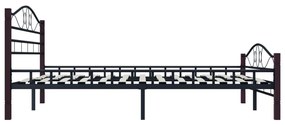 Giroletto nero in metallo 160x200 cm