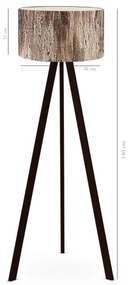 Lampada da terra AYD 1xE27/40W/230V marrone