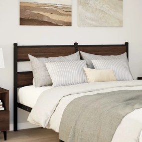 Testiera Rovere Marrone 160 Cm İn Acciaio E Truciolato /