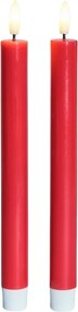 Candele a LED in set con alimentazione a batteria 2 pz (altezza totale 22 cm) Sille – Sirius