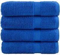 Asciugamani Premium 4 pz Blu 50x100 cm 600gsm 100% Cotone 137186