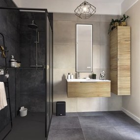 Mobile da bagno sospeso sotto lavabo L 70 x H 50 x P 46 cm bianco, 2 cassetti Neo, Maniglie acquistabili separatamente