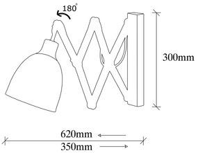 Lampada da parete in nero e bronzo ø 16 cm Sivani - Opviq lights