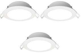 Aigostar- SET 3x Lampada da incasso da esterno LED LED/4,8W/230V 4000K IP65 bianco