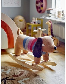 Tappeto rotondo di colore naturale in iuta ø 130 cm Dinne – Bloomingville Mini