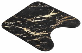 Tappetino per il bagno nero/dorato 45x45 cm Aquamarbre – douceur d'intérieur