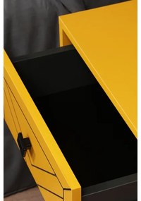 Comodino LUNA 55x50 cm giallo