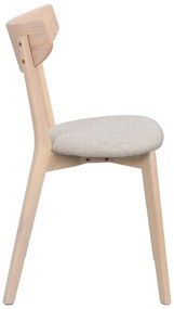 Sedia da pranzo in colore beige-naturale Ami - Rowico