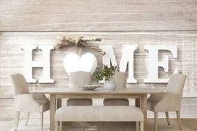Carta da parati autoadesiva – Scritta Home in stile vintage