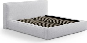 Testiera grigio chiaro in imbottito 209x100 cm Olivia – Micadoni