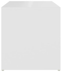 Tavolino Bianco 59x36x38 cm in Legno Multistrato