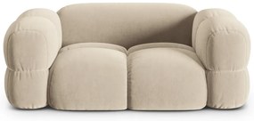 Divano beige con rivestimento in velluto 180 cm Loretto – Cosmopolitan Design