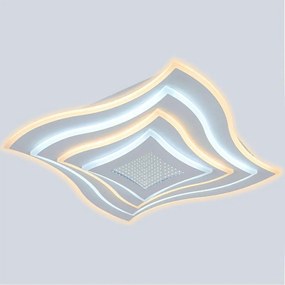 Plafoniera LED Masha bianco IP20 cct da bianco caldo a bianco freddo con regolazione di temperatura, 4400 lumen