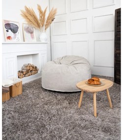 Puof a sacco nero con rivestimento in velluto a coste Om 110 – SLOWDOWN