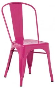 Confezione da 2 sedie impilabili LIX Rosa Fucsia - Sklum