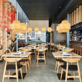 Immax 08267L - Lampadario a sospensione con filo HILO 1xE27/40W/230V diametro 38 cm bambù