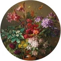 KEK Amsterdam Carta da parati panoramica Golden Age Flowers 7 Circle - S - 1.425m