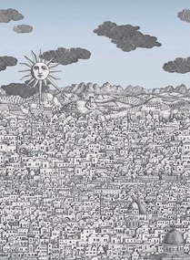 Cole & Son Carta da parati Vista Mediterranea - Blue Ombre Sky