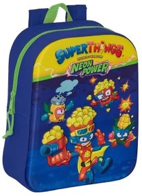 Zaino Scuola SuperThings 3D Azzurro Multicolore 22 x 27 x 10 cm