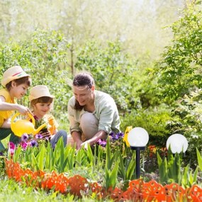 Lampada solare a LED con sensore SPHERE LED/1,2V 4000K IP44 40 mAh diam. 10 cm