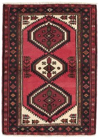 Hamedan Tappeto 110 x 150 Rosso (Iran) Annodato A Mano