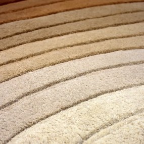 Tappeto in lana color mattone 200x290 cm Puddle Ombre Wool - Flair Rugs