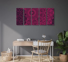 Quadri 5 pezzi – Mandala elegante