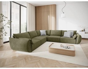 Divano angolare verde (variabile) Vanda - Mazzini Sofas