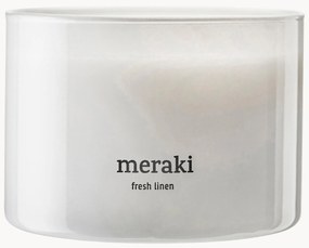 Candela profumata a tre stoppini Fresh Linen (gelsomino & rosa)