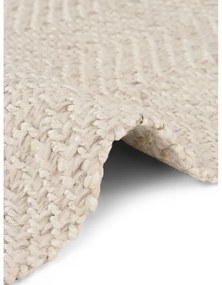 Passatoia color crema e avorio in misto lana tessuta a mano 80x200 cm Majoli – Elle Decoration