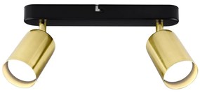 Faretto KONCEPT 2xGU10/35W/230V nero/oro
