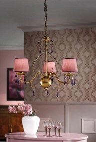 Lampadario 3 luci -906/3 - Fashion Crystal - Arredo Luce Cromo