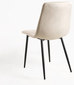 Sedia Lyke Velluto - Beige