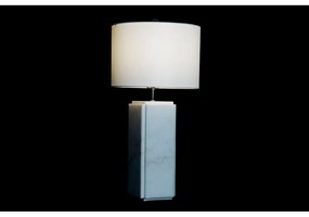 Lampada da tavolo DKD Home Decor Bianco Poliestere Metallo Marmo 220 V 50 W (33 x 33 x 65 cm)