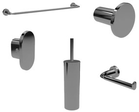Set 5 Accessori Da Bagno Colombo Design "Basic" Cromo Lucido