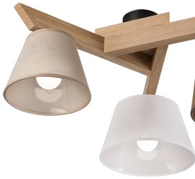 Brilagi - LED  Lampadario a plafone ANTHONY 3xE14/40W/230V quercia